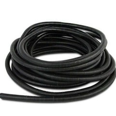 High Quality 25 ft Feet 3/4″ Split Wire Loom Conduit Polyethylene Tubing Black