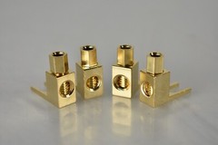 NEW 4 Pcs Total Hi-end Banana to Spade Adapter Plug/Speaker Cable Connector US