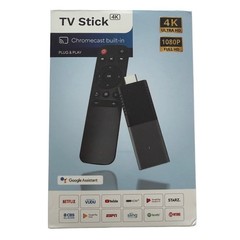New In Box 4K Ultra HD TV Stick Android Stream 1000’s Of Channels Voice Remote