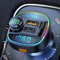 Bluetooth FM Transmitter Car Adapter Hands Free Radio USB Charger AUX Audio