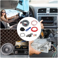 4 Gauge Amplifier Wiring Kit, 2000W Complete All-in-One Car Audio Amp…