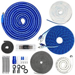 1/0 Gauge OFC Amplifier Wiring Kits W/ Complete Car Audio Amplifier Installation