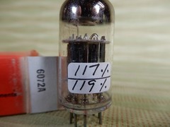RCA Black Plate Support Rod 6072A Vacuum Tube Amplitrex Tested 117/119% Gm