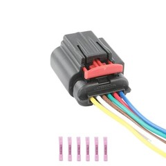 1Pcs 6-Way/Pin Mass Air Flow Connector Sensor Socket Repair Wiring Harness