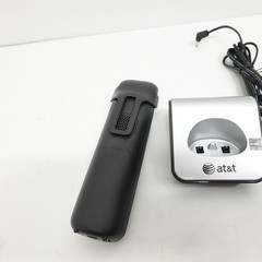 AT&T TL88002 Black & Silver Handset w/Charger LCD Screen Backlit Lighted Keypad