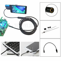 5.5mm 6LED Waterproof Micro USB Android Endoscope Borescope Inspection Camera FT