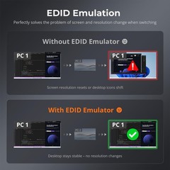TESmart 8×1 HDMI Switch 8 in 1 Out 4K @ 60Hz HDCP with 19-inch Rack-Ears RS-232