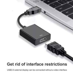 HD 1080P USB 3.0 to HDMI Video Cable Adapter For PC Laptop HDTV LCD TV Converter