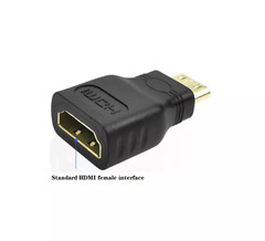 Mini HDMI Male to Standard HDMI Female Adapter Gold Plated HDTV 4K 1080p 3D