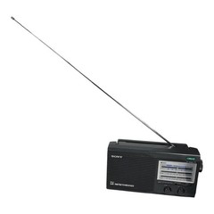 SONY ICF-34 AM/FM/TV/Weather 4 Band Portable Radio AC or Battery Working VTG