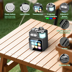 Mini Bluetooth Speaker, Smart Wireless Portable Speaker with Touchscreen, Loud H
