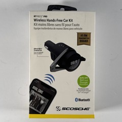 Scosche USB-C and Type-A Wireless Hands-Free Car Kit – Black (BTFMPD3SR-SP)