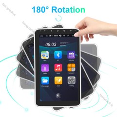 Android 15 Rotatable 10.1” 2 Din Carplay Car Radio GPS WIFI Touch Screen Stereo