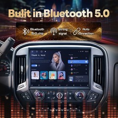 13.1” Carplay Car Stereo Radio For 2014-2018 Chevy Silverado GMC Sierra 8+128GB
