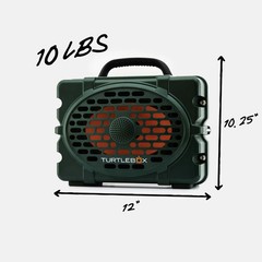 TurtleBox Original Green Waterproof Bluetooth Gen 3 Outdoor Portable Speaker