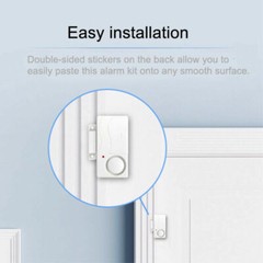 Entry Magnetic Window Door Super Loud Alarm Indoor Anti-theft White Host Durable