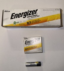 Energizer AA Industrial Alkaline Batteries EN91, LR6, 1.5V, (Pack Of 24 Each)