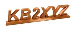 Amateur Radio or GMRS Call Sign Desk Plaque