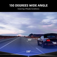 AZDOME Dual Lens Dash Cam ADAS 1080P FrontRear Car DVR Driving Recorder G-Sensor