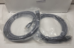 TWO 8K@60 HDMI Cable 10FT, 48Gbps 2.1 High Speed HDMI Braided Nylon 4K120 144Hz
