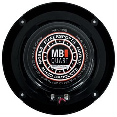 (2) MB QUART NF1-116B 6.5″ 80 Watt Marine 2-Way Coaxial Black Speakers For Boat