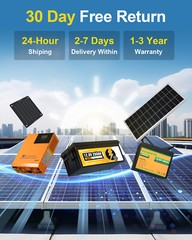 ECO-WORTHY 20.48kWh 4Pack 48V 100AH Lithium LiFePO4 Battery UL1973&UL9540A CEC