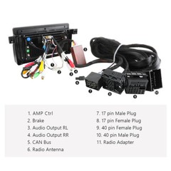 A0590 BMW E46 323/325/328/330 M3 Extended Wiring Harness 17Pin 40Pin for Q50UPRO