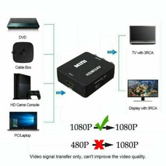 HDMI To RCA AV Adapter Converter Cable CVBS 3RCA 1080P Composite Video Audio