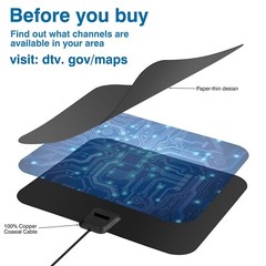 5600 Miles Digital TV Antenna Indoor HDTV Amplified Signal Booster 4K HD 1080P.
