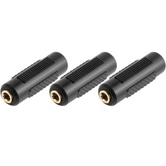3.5mm Stereo Jack Coupler Female to Female Audio Adapter 3 Pack