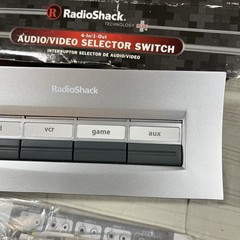 RadioShack 4-Way Audio/Video Selector Switch Cat No 15-1983 Vintage K1