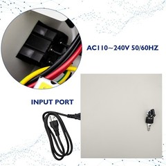 18 CH CCTV Power Supply Box DC 12V 10A fit CCTV DVR Security System and Cameras