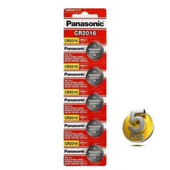 5 x PANASONIC CR 2016 CR2016 CR-2016 LITHIUM COIN CELL Button Battery Exp 2033