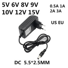AC 110-240V DC 5V 6V 8V 9V 10V 12V 15V 0.5A 1A 2A 3A Universal Power Adapter Sup