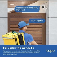 TP-Link Tapo C120 2K QHD AI Detection Weatherproof Security Camera, Two-Way Aud…