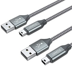 Mini USB Cable, (2 Pack) USB 2.0 Type A Male to Mini B Charging Cord 3.3ft