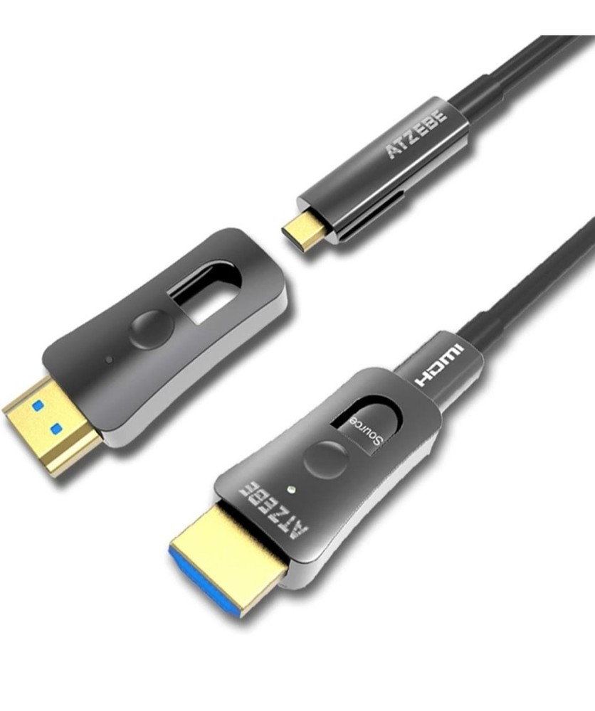 50ft Fiber Optic HDMI Supports 4K60Hz, 4:4:4, 18Gbps, HDR, Dolby Vision, HDCP…