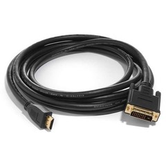 DVI-D Male to HDMI Male Cable Gold 24+1 HDTV PC 1.5ft 3ft 6ft 10ft 15ft 25f 50ft