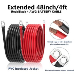 Battery Relocation Jump Post Kit 4AWG Heavy Duty Remote Battery Terminals USA