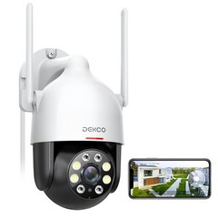 DEKCO 2K WiFi Surveillance Security Camera 1 Count (Pack of 1), 1Pack