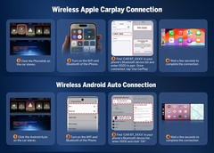 6.28″ IPS Android Auto 1 DIN Car Stereo Radio Head Unit Wireless CarPlay GPS RDS