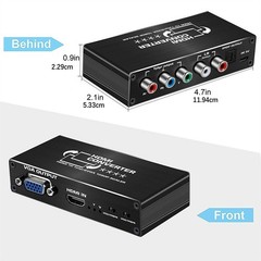 1080P HDMI to RGB Ypbpr Component Video Audio Scaler Converter Adapter