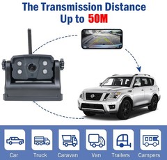 WiFi Wireless Backup Camera Magnetic Portable Rechargeable For Truck Trailer RV