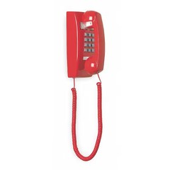 Cetis 2554E (Red) Standard Wall Phone, Red