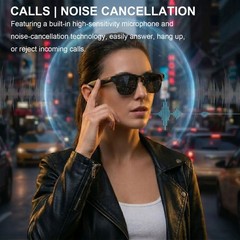 AI Smart Glasse for Men Women —8 MP Camera, Open-Ear Speakers for Audio, Vide…