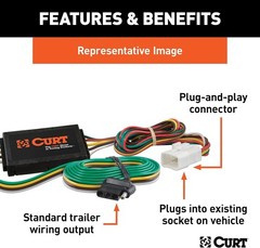 55106 Vehicle-Side Custom 4-Pin Trailer Wiring Harness, Fits Select Honda CR-V