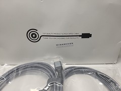 TWO 8K@60 HDMI Cable 10FT, 48Gbps 2.1 High Speed HDMI Braided Nylon 4K120 144Hz