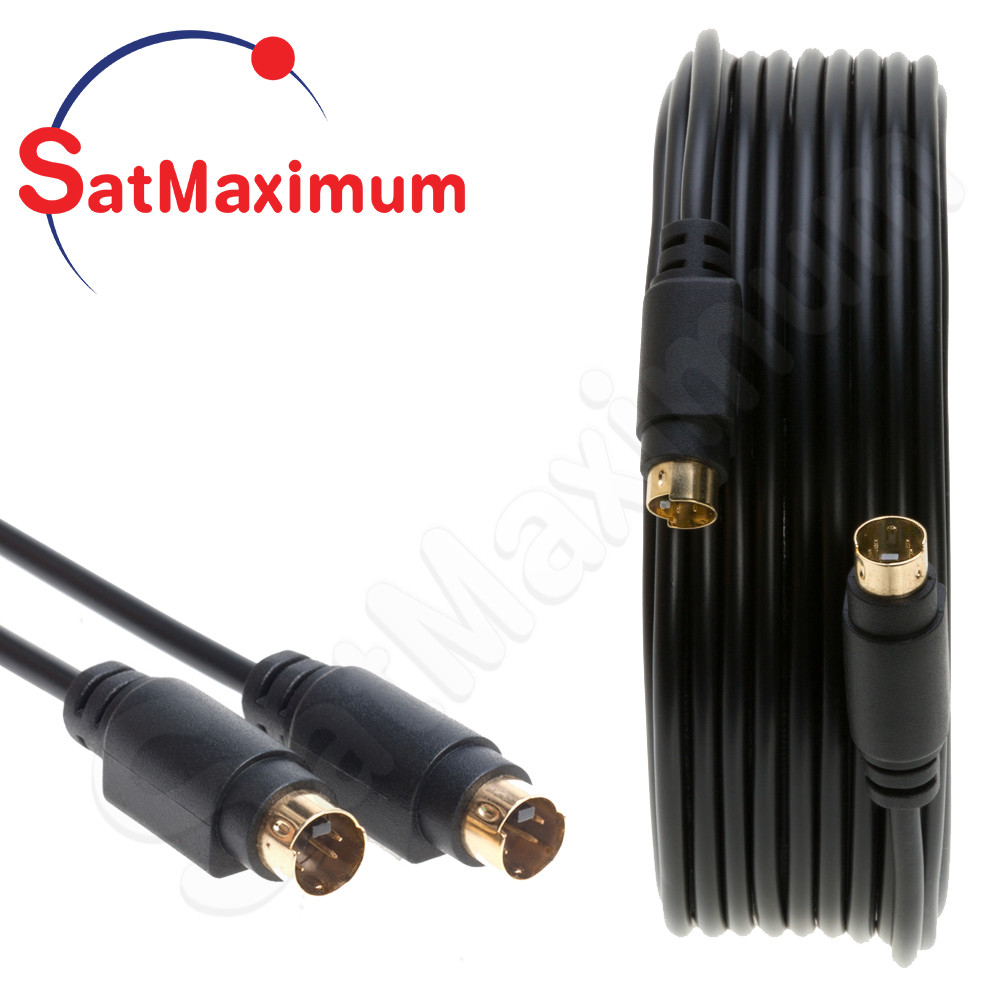 S Video Cable 4 Pin M/M SVHS Male to Male S-Video Cord 6ft 12ft 25ft 50ft – LOT