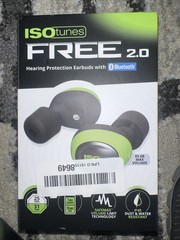 ISOtunes FREE 2.0 Earbuds Bluetooth, SafeMax 85dB, 25dB NRR, Green/Black