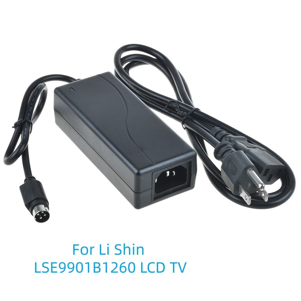 4-Pin DIN Global 12V 5A AC DC Adapter for Li Shin LSE9901B1260 LCD TV 12VDC